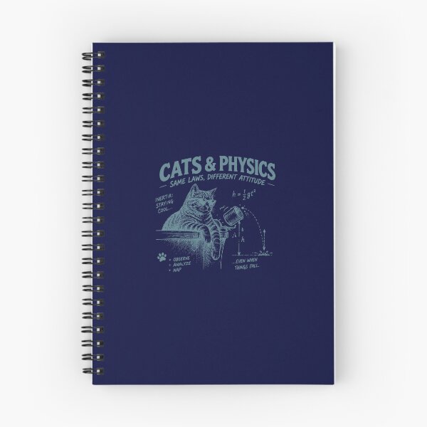Item preview, Cats & Physics: Paws, Laws & Laughs designed and sold by awesome-loob.