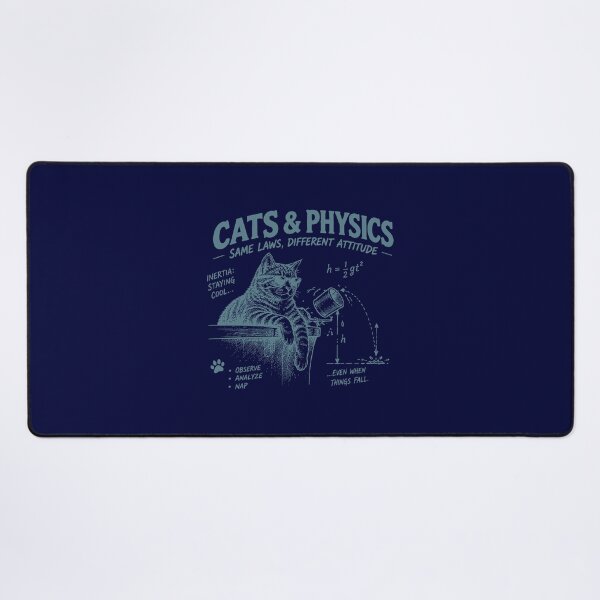 Item preview, Cats & Physics: Paws, Laws & Laughs designed and sold by awesome-loob.