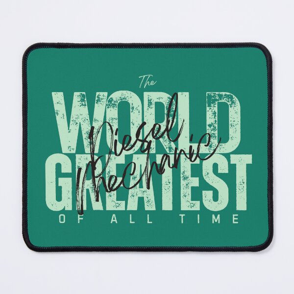 Item preview, World Greatest Diesel Mechanic - Promotion Success Gift For Husband - Dark Turquoise designed and sold by Doiemacreations.