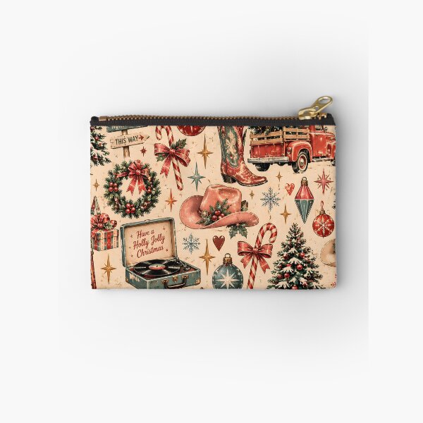 Item preview, Vintage Western Christmas Cowboy Hat Boots Truck Fawn Pattern designed and sold by Fotografin1981.