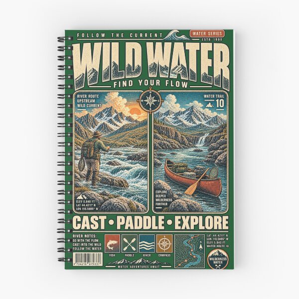 Item preview, WILD WATER — FIND YOUR FLOW designed and sold by KrungiT Design .