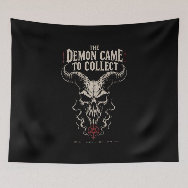 Item preview, The Demon Came To Collect - 1988 Occult Metal designed and sold by NiremmeeArt.