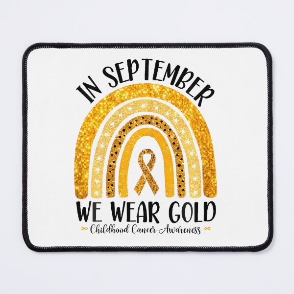 Item preview, In September We Wear Gold Rainbow Childhood Cancer Awareness designed and sold by Pider-Vampire.