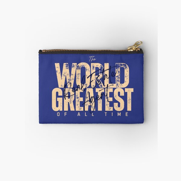 Item preview, World Greatest Real Estate Agent - Graduation Present For Professional - Retro Blue designed and sold by Doiemacreations.