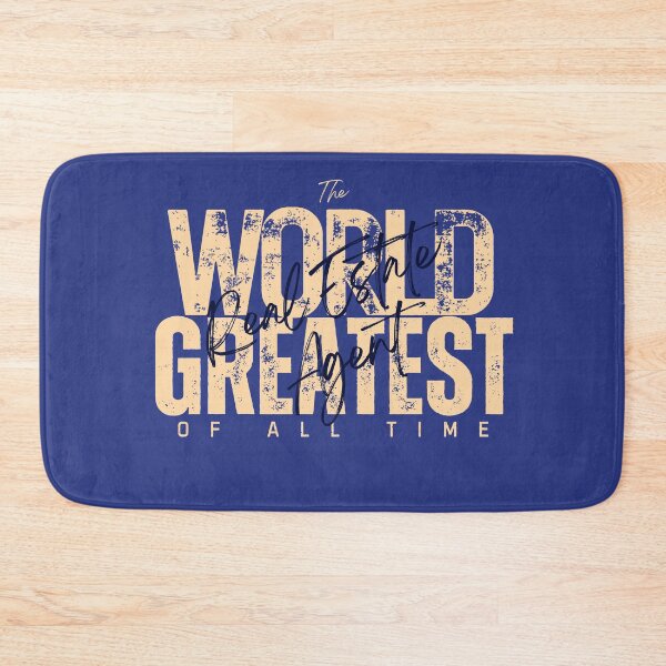 Item preview, World Greatest Real Estate Agent - Graduation Present For Professional - Retro Blue designed and sold by Doiemacreations.