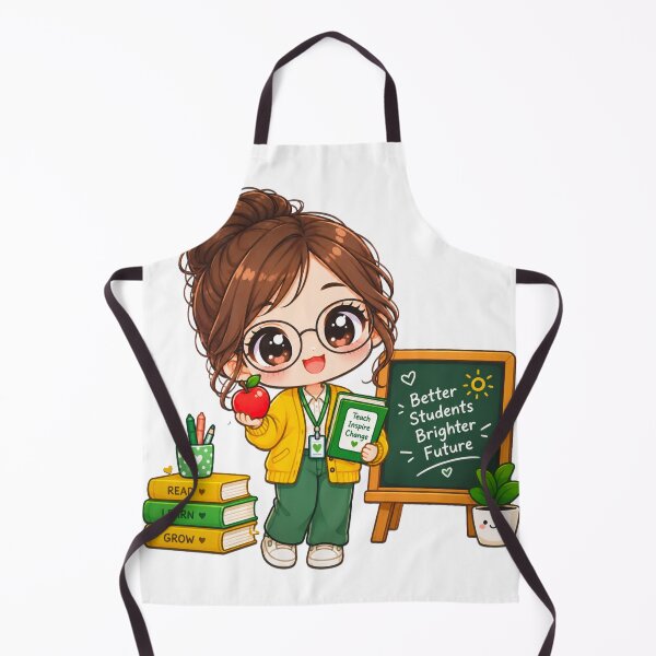 Item preview, Cute Chibi Teacher Character Design designed and sold by Haque Designs.