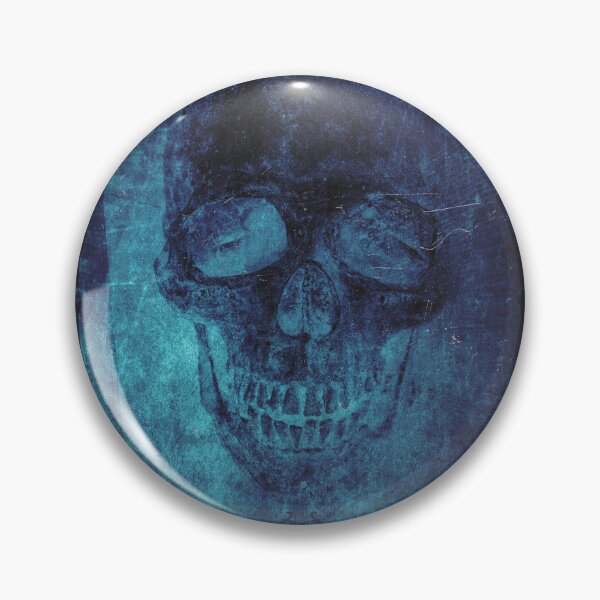 Item preview, Faded Gothic Skull Blue Ornate Vignette Portrait designed and sold by Ghoul Enterprises.