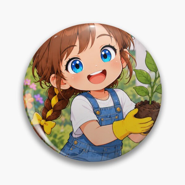 Item preview, Kenzie Gardening Cartoon Character Design designed and sold by Kenzie & Co.