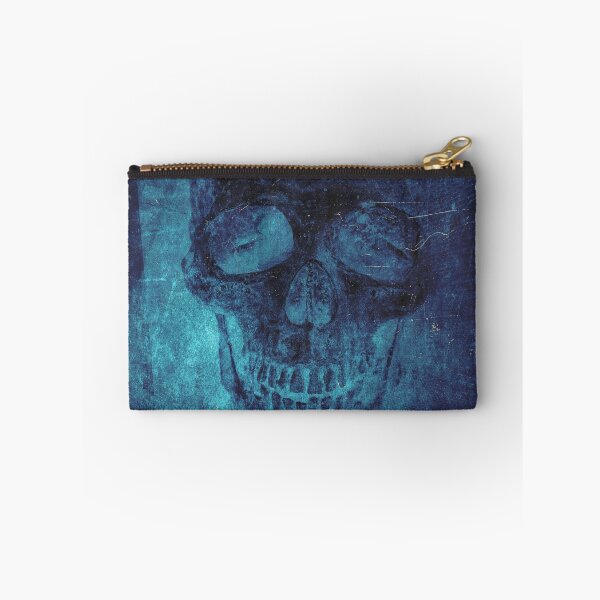 Item preview, Faded Gothic Skull Blue Ornate Vignette Portrait designed and sold by Ghoul Enterprises.