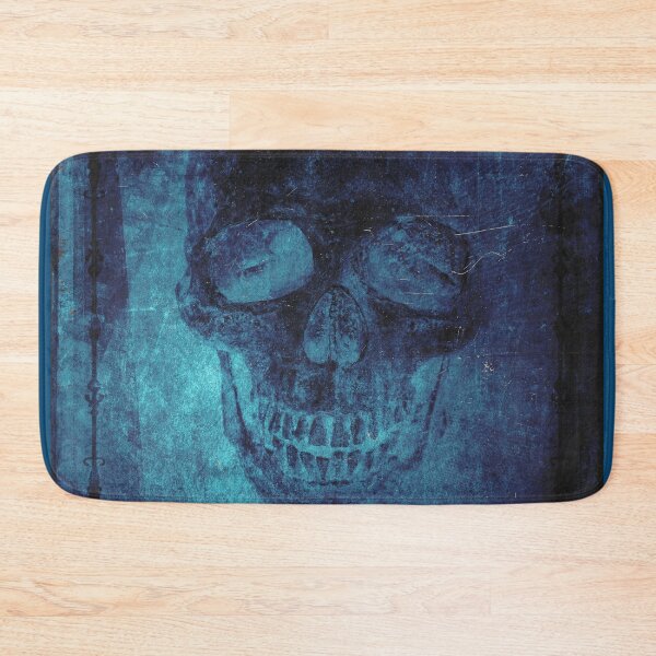 Item preview, Faded Gothic Skull Blue Ornate Vignette Portrait designed and sold by Ghoul Enterprises.