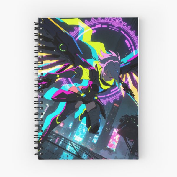 Item preview, Cyber Angel Flying High in Neon Light (V3) designed and sold by SabaMirzique.