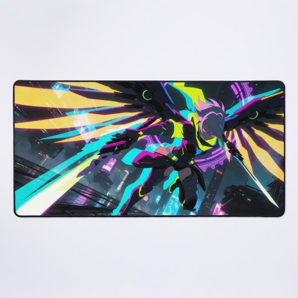 Item preview, Cyber Angel Flying High in Neon Light (V3) designed and sold by SabaMirzique.