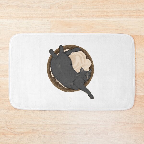 Item preview, sleeping cat in basket designed and sold by Sternentor Atelier.