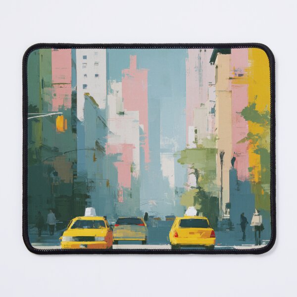 Item preview, New York City – Yellow Taxi Street Scene Travel Print, USA designed and sold by MarkedArtPrints.