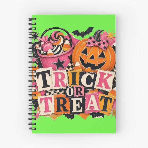 Item preview, Trick orTreat Bold Girly Candy and Jack O Lantern in Pink and Orange designed and sold by WigOutlet.