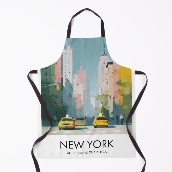 Item preview, New York City – Yellow Taxi Street Scene Travel Print, USA designed and sold by MarkedArtPrints.