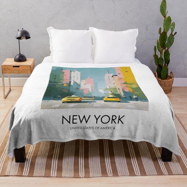 Item preview, New York City – Yellow Taxi Street Scene Travel Print, USA designed and sold by MarkedArtPrints.