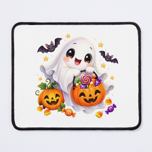 Item preview, Cute Halloween Ghost Trick or Treat with Pumpkin Candy Bucket designed and sold by MySthore.
