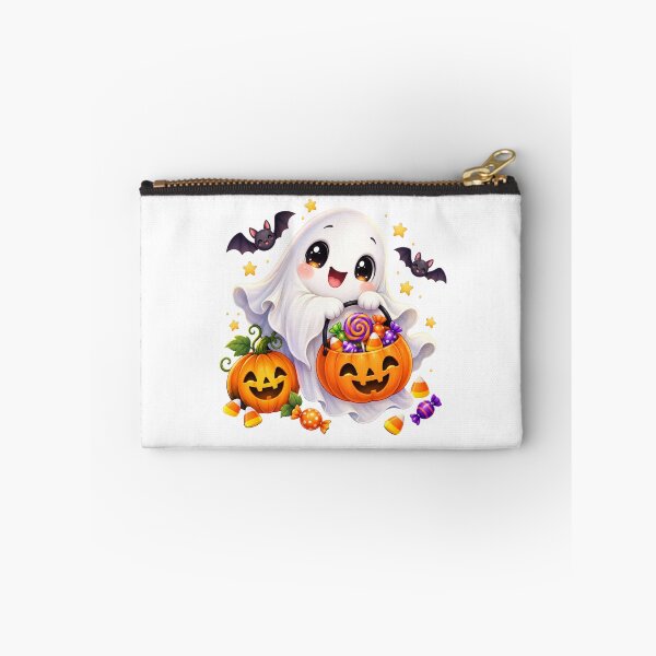 Item preview, Cute Halloween Ghost Trick or Treat with Pumpkin Candy Bucket designed and sold by MySthore.