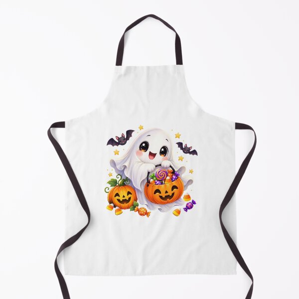 Item preview, Cute Halloween Ghost Trick or Treat with Pumpkin Candy Bucket designed and sold by MySthore.