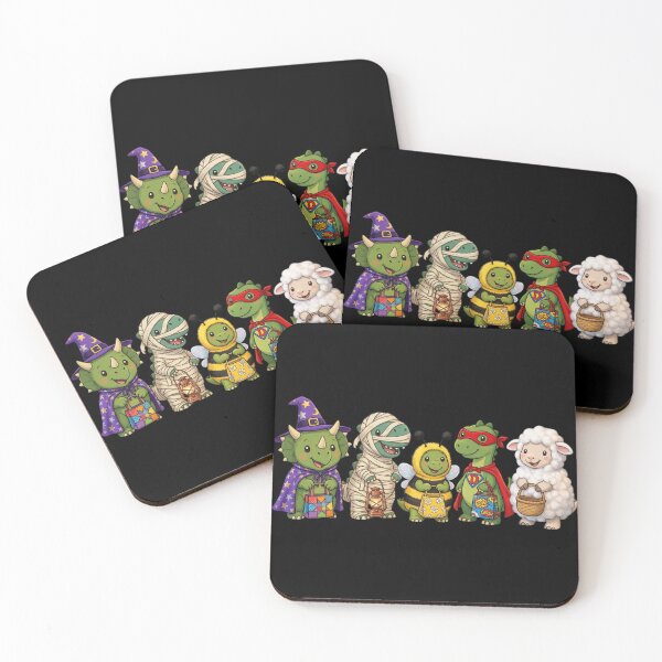 Item preview, Cute Halloween Dinosaurs Trick or Treat Squad designed and sold by hamadacolonel.