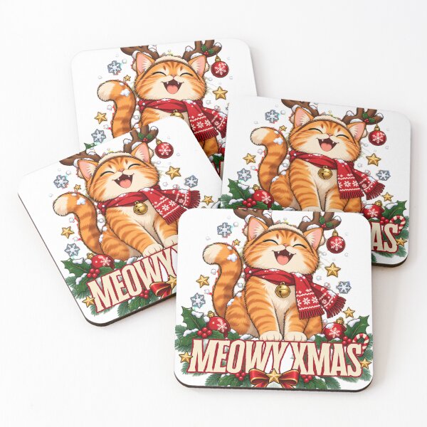 Item preview, Reindeer Cat Christmas Meowy Xmas designed and sold by WelLarsDigitals.