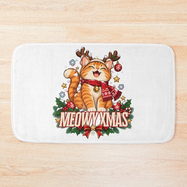 Item preview, Reindeer Cat Christmas Meowy Xmas designed and sold by WelLarsDigitals.