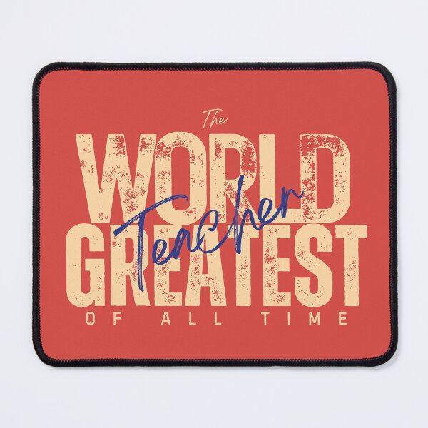 Item preview, World Greatest Teacher - Promotion Success Gift For Husband - Cute Red designed and sold by Doiemacreations.