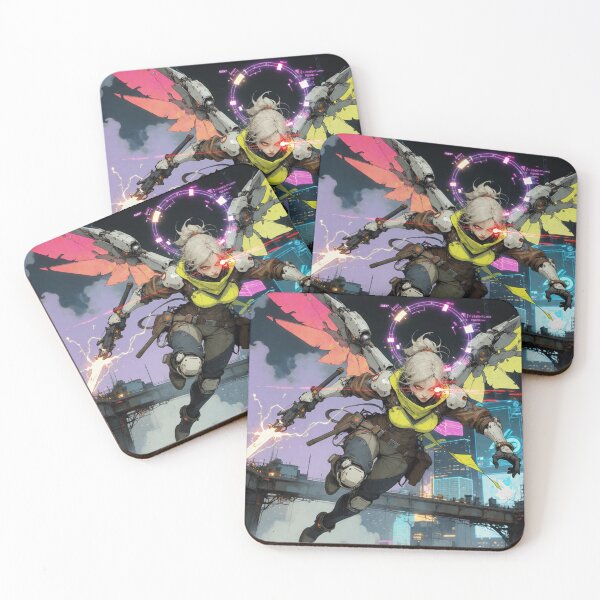 Item preview, Cyber Angel Flying High in Neon Light (V4) designed and sold by SabaMirzique.