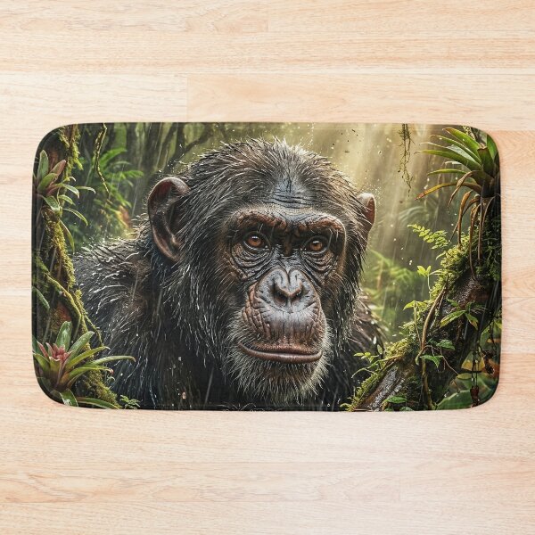 Item preview, Chimpanzee Close-Up - Tropical Jungle Art designed and sold by Lucid Dream Pixel.