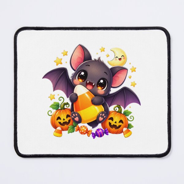 Item preview, Cute Halloween Bat Hugging Candy Corn designed and sold by MySthore.