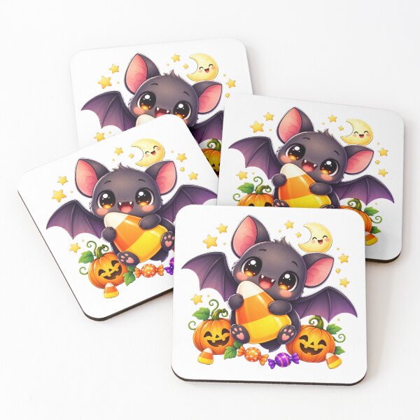 Item preview, Cute Halloween Bat Hugging Candy Corn designed and sold by MySthore.