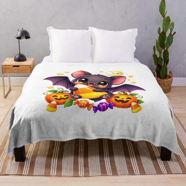 Item preview, Cute Halloween Bat Hugging Candy Corn designed and sold by MySthore.