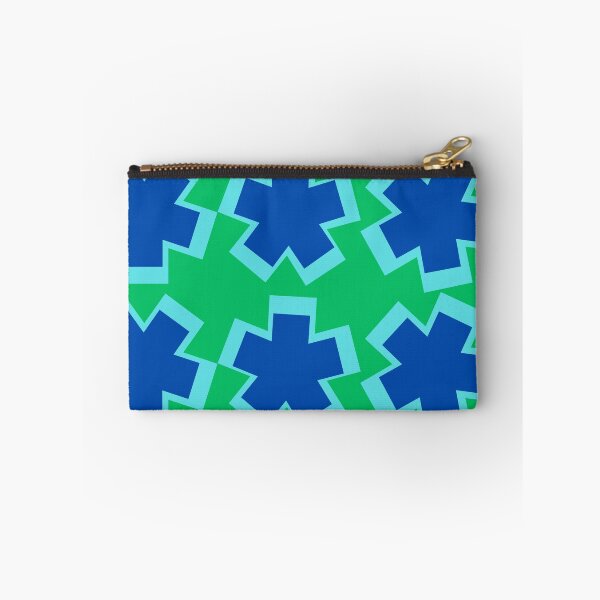 Item preview, Green Aqua Blue Big Asterisks designed and sold by Swish-Designs.