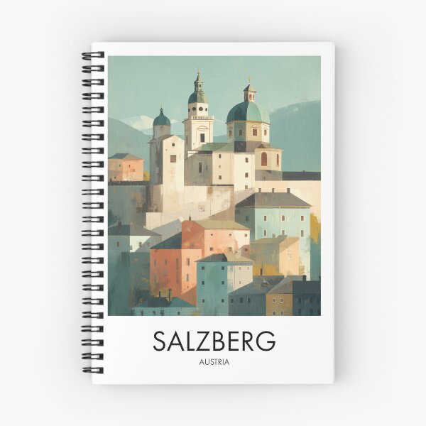 Item preview, Salzburg – Domed Skyline Hillside Travel Print, Austria designed and sold by MarkedArtPrints.