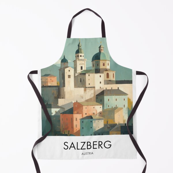 Item preview, Salzburg – Domed Skyline Hillside Travel Print, Austria designed and sold by MarkedArtPrints.