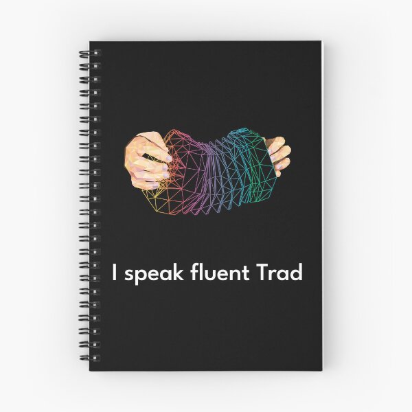Item preview, I speak fluent Trad Concertina Lowpoly Colors designed and sold by TraDArt.