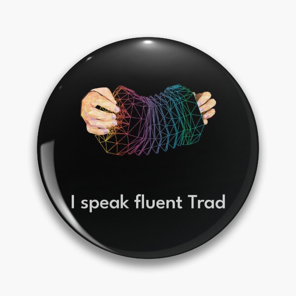 Item preview, I speak fluent Trad Concertina Lowpoly Colors designed and sold by TraDArt.