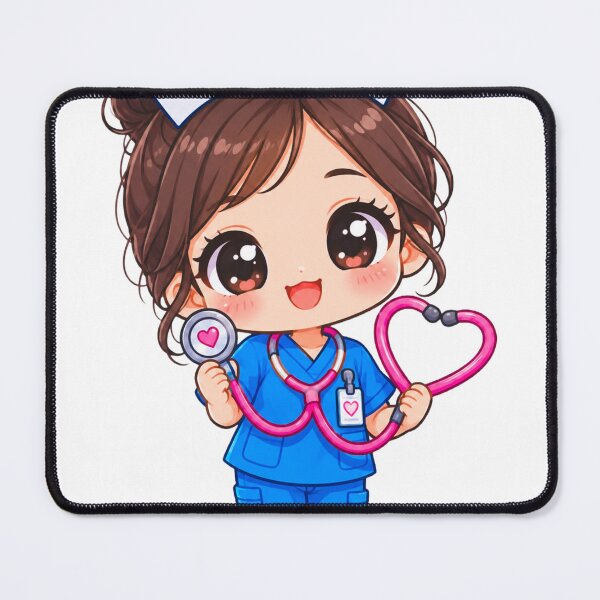 Item preview, Cute Chibi Nurse Character Design designed and sold by Haque Designs.