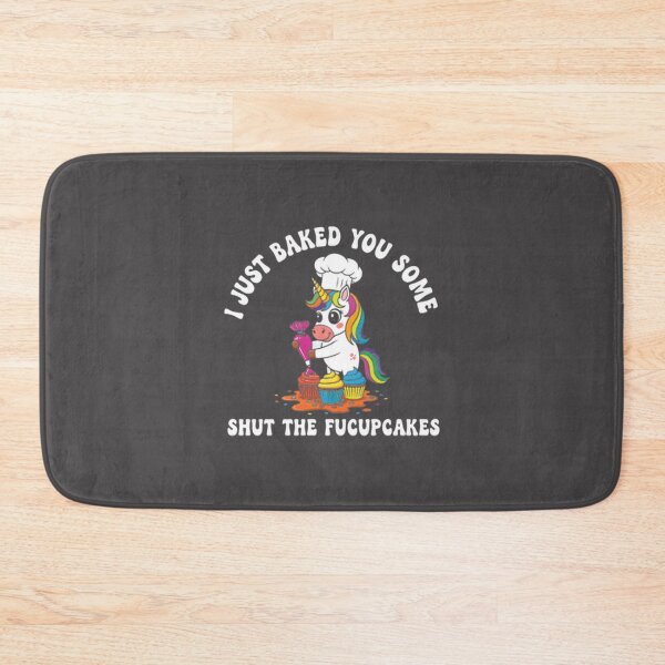 Item preview, Funny Unicorn Baking Design with Shut The Fucupcakes Quote designed and sold by TzmMedia.