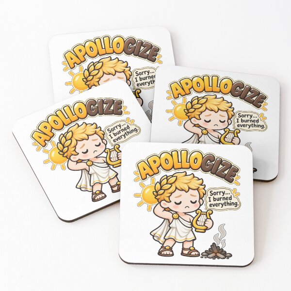 Item preview, Apollo Apollogize Funny Greek Mythology Pun designed and sold by Enoch-creator.