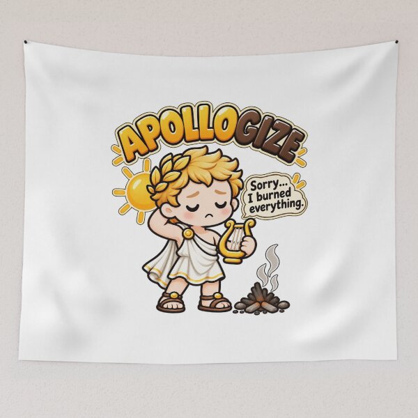 Item preview, Apollo Apollogize Funny Greek Mythology Pun designed and sold by Enoch-creator.