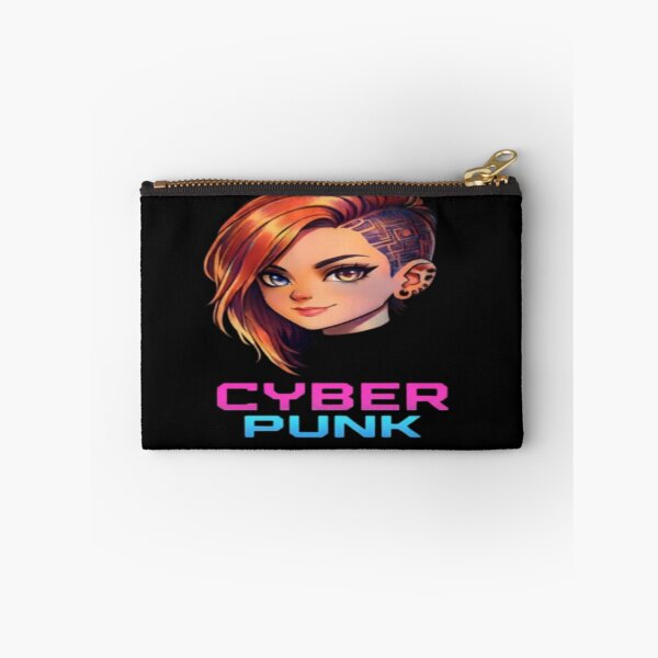 Item preview, Cyberpunk Gamer Girl Orange Hair Anime Art designed and sold by FABIOLA1970.