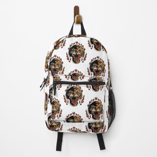 Item preview, Old School Panther and Tiger Tattoo Design with Bold Traditional Style designed and sold by TzmMedia.
