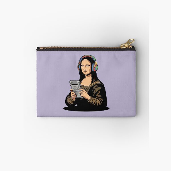 Item preview, Mona Lisa Playing A Retro Handheld designed and sold by Rare By Hero.