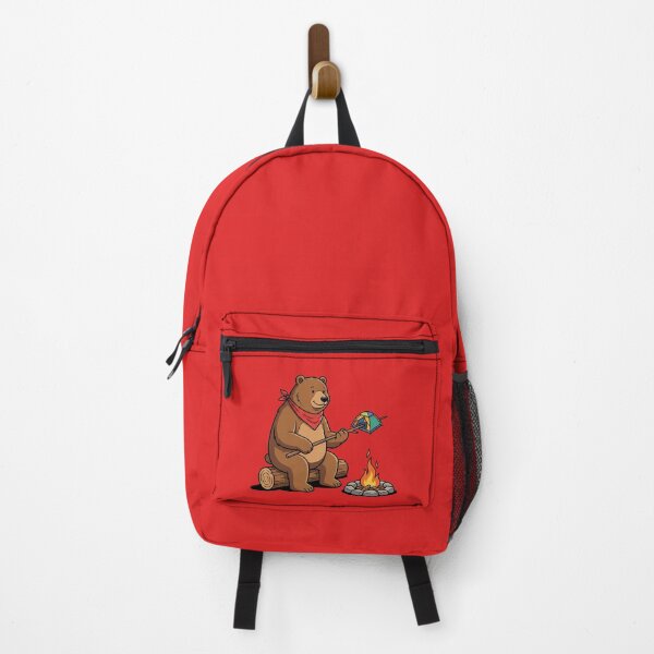 Item preview, Bear Roasting A Tent Over A Campfire designed and sold by Rare By Hero.