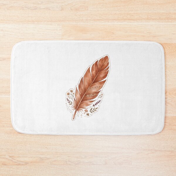 Item preview, Big Feather Clay Imprint : Boho Terracotta designed and sold by Mahesh  Tolani.