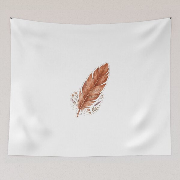 Item preview, Big Feather Clay Imprint : Boho Terracotta designed and sold by Mahesh  Tolani.