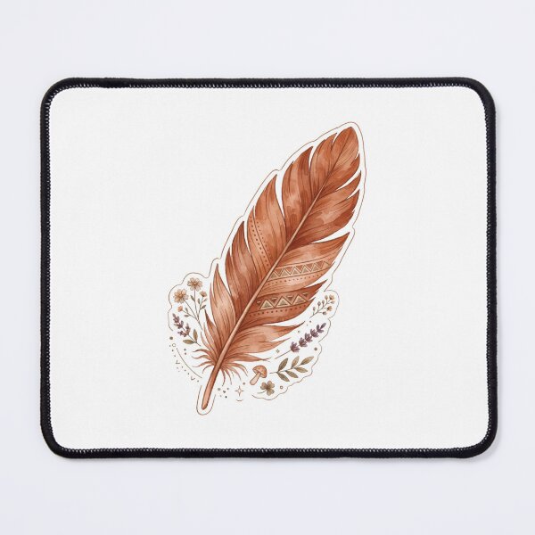 Item preview, Big Feather Clay Imprint : Boho Terracotta designed and sold by Mahesh  Tolani.