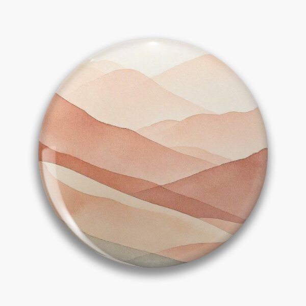 Item preview, Minimalist Terracotta and Sage Mountain Hills Watercolor Landscape designed and sold by ShieldRockPrints.